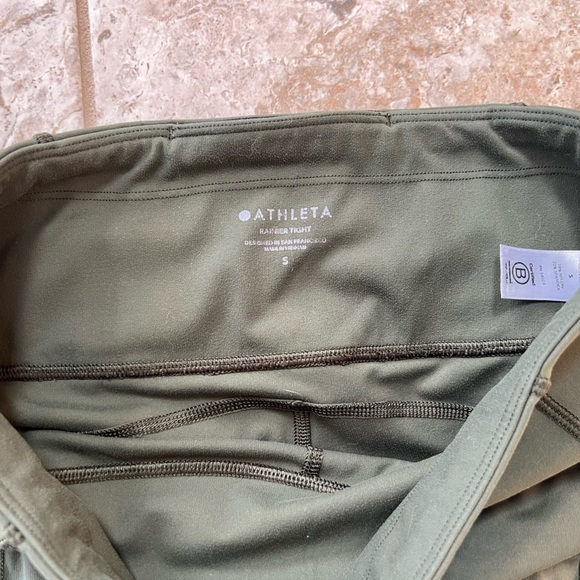 Athleta Rainier High Rise Legging Olive Green, size Small - Picture 9 of 10